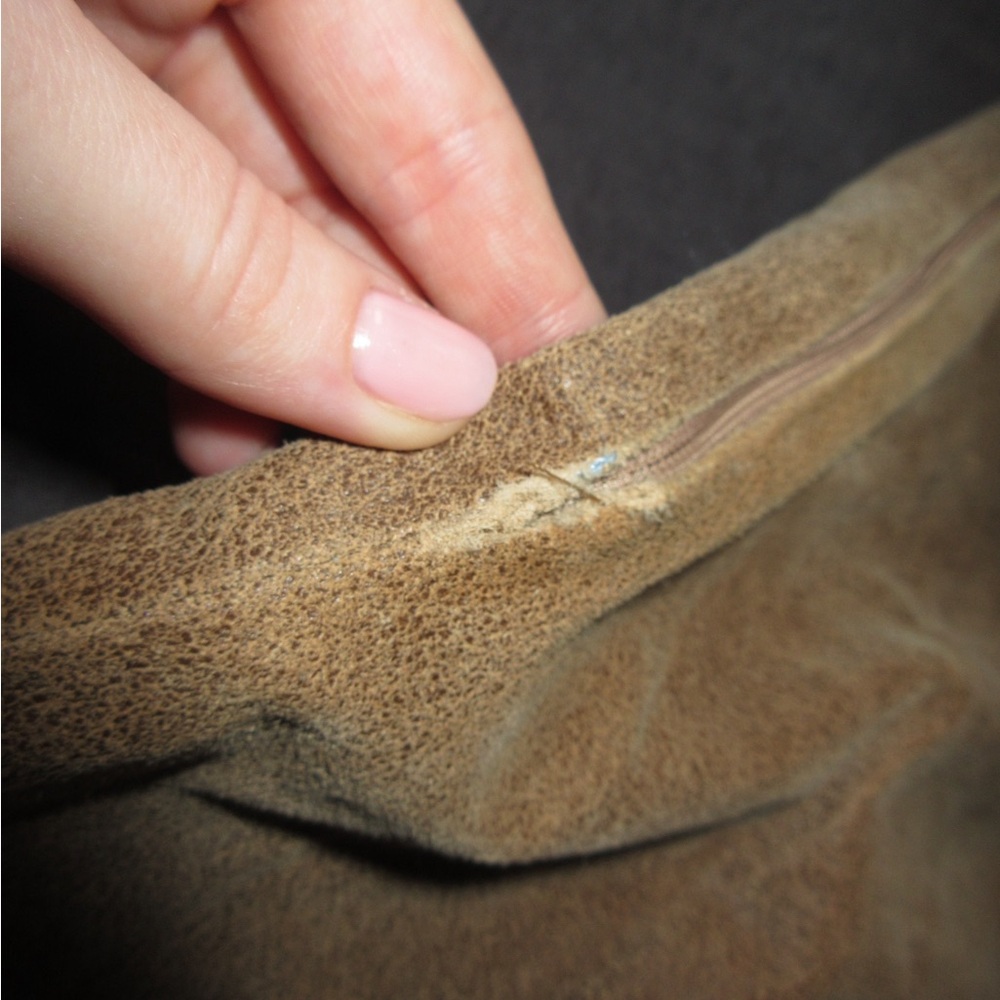 Just Cavalli Distressed Leather Panel Pencil Skirt - Picture 5 of 5